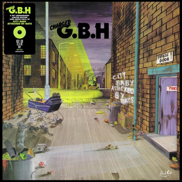 G.B.H. City Baby Attacked By Rats RSD 2022 40th Anniversary Limited Edition Lime Green Vinyl LP Online now