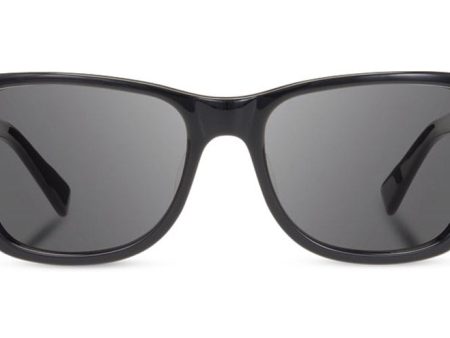 Shwood Canby XL Acetate Sunglasses - Black Ebony - Grey Polarized on Sale