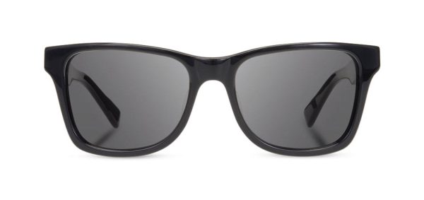 Shwood Canby XL Acetate Sunglasses - Black Ebony - Grey Polarized on Sale