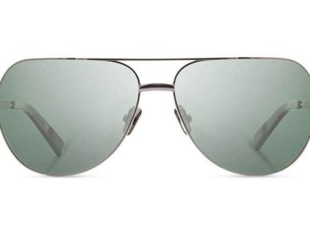 Shwood Redmond Metal Sunglasses - Black Chrome Titanium Mahogany - G15 Polarized For Sale