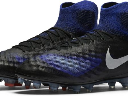 Nike Magista Obra II FG Soccer Boots - Black Paramount Blue Fashion