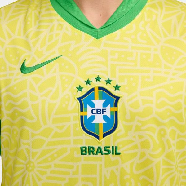 Nike Brazil 2024 25 Home Mens Stadium Jersey Supply