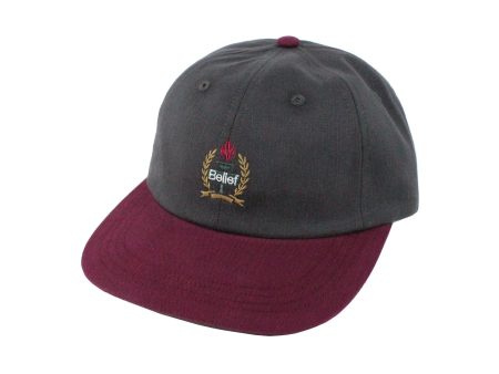 Belief NYC Liberty 6 Panel - Graphite Burgundy Fashion