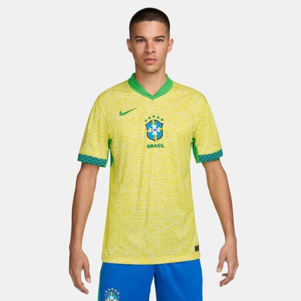 Nike Brazil 2024 25 Home Mens Stadium Jersey Supply