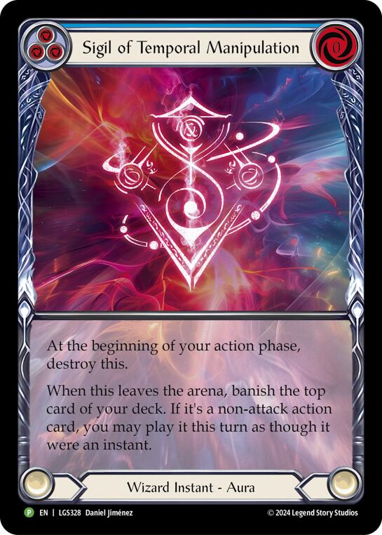 Sigil of Temporal Manipulation (Extended Art) - LGS328 [LGS328] (Promo)  Rainbow Foil Online Sale