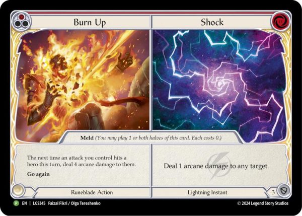 Burn Up    Shock - LGS345 [LGS345] (Promo)  Cold Foil Hot on Sale