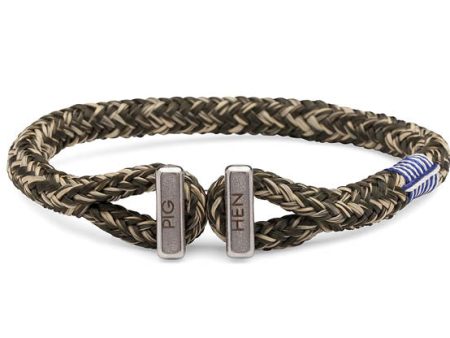 PIG & HEN - Icy Ike Rope Bracelet - Army Sand on Sale