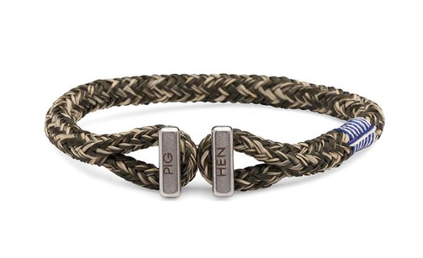 PIG & HEN - Icy Ike Rope Bracelet - Army Sand on Sale