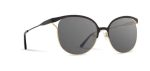 Shwood Odessa Metal Sunglasses - Obsidian & Gold - Grey For Sale