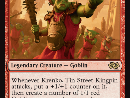 Krenko, Tin Street Kingpin [Foundations Jumpstart] on Sale