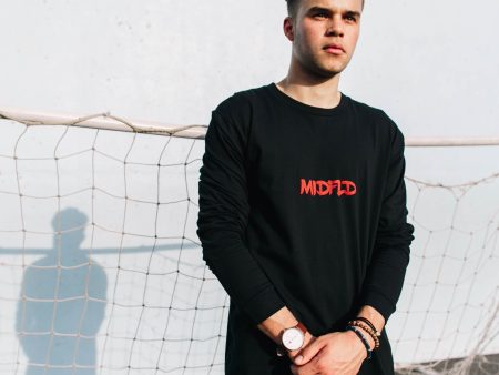 MIDFLD Mushin Long Sleeve T-Shirt - Black Online now