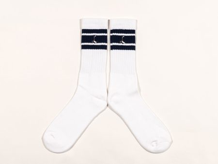 VSS Studio x New York Cosmos Pelé Embroidered Socks - White Navy Online