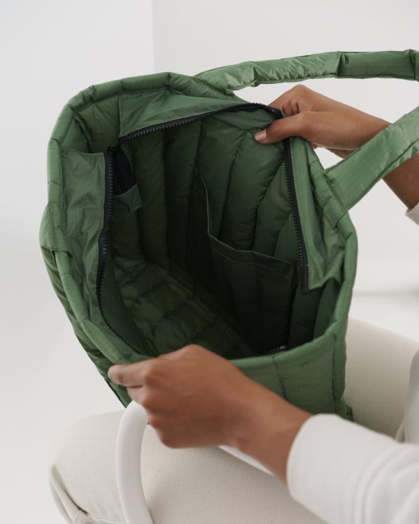 Baggu Puffy Tote - Eucalyptus Online now