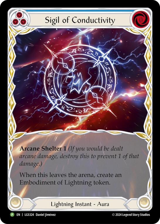 Sigil of Conductivity (Extended Art) - LGS324 [LGS324] (Promo)  Rainbow Foil For Sale