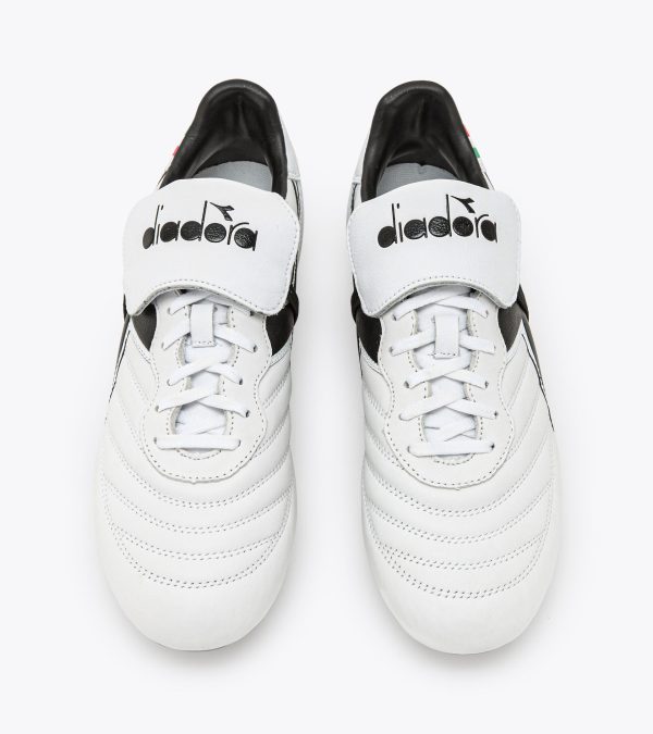 Diadora Brasil OG LT T MDPU Soccer Boots - White Black Fashion