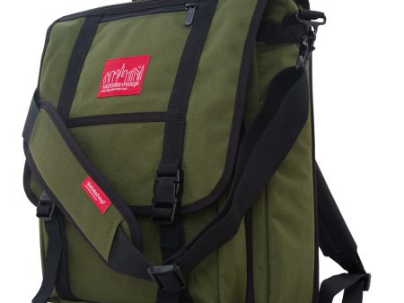 Manhattan Portage Commuter Laptop Bag (17 in.) with Back Zipper - Olive Supply