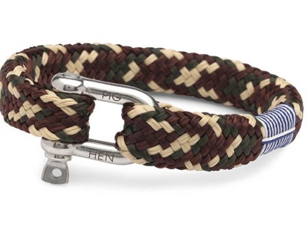 PIG & HEN - Gorgeous George Rope Bracelet - Army Brown Sand on Sale