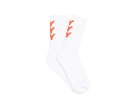 Only NY NY Repeat Crew Sock - White on Sale