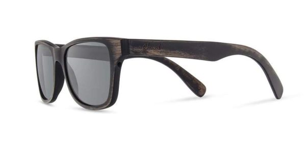 Shwood Canby Wood Sunglasses - Distressed Dark Walnut - Grey Polarized Fashion