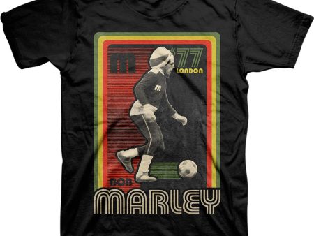 Bob Marley Retro London 77 Soccer T-shirt Discount