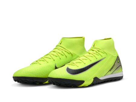 Nike Mercurial Superfly 10 Academy TF Turf Soccer Shoes - Volt Black Hot on Sale