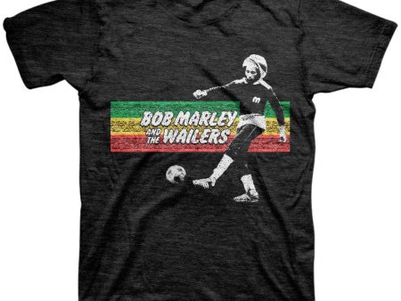 Bob Marley Rasta Stripe Soccer T-shirt on Sale