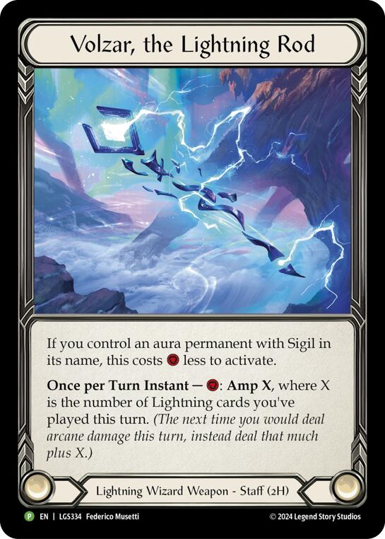 Volzar, the Lightning Rod - LGS334 [LGS334] (Promo)  Rainbow Foil For Cheap