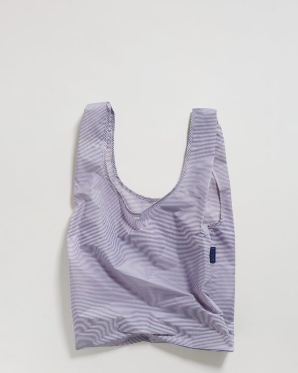 Baggu Standard Reusable Bag - Blue Microstripe Online now