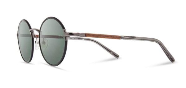 Shwood Hawthorne Acetate Sunglasses - Black Chrome Mahogany - G15 Discount