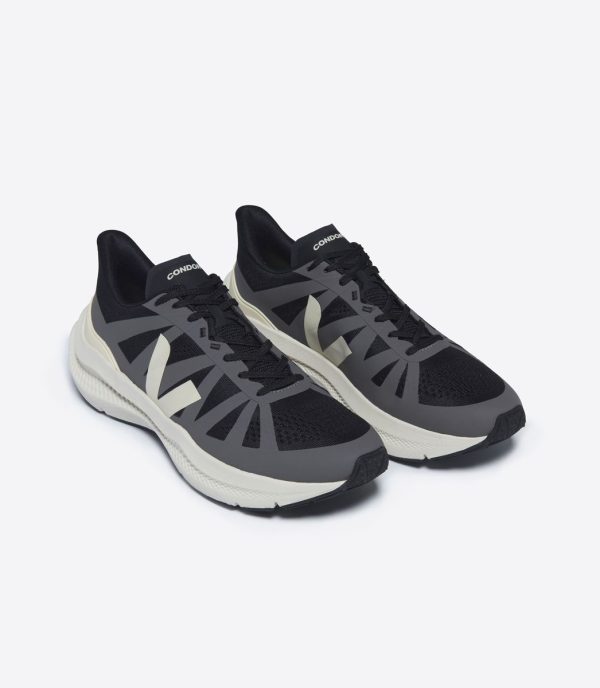 Veja Condor 3 Engineered - Mesh Black Calcaire For Sale