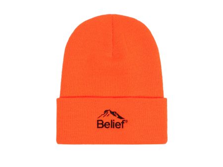 Belief NYC Summit Beanie - Blaze Orange on Sale