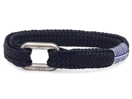 PIG & HEN - Limp Lee Rope Bracelet - Navy For Sale