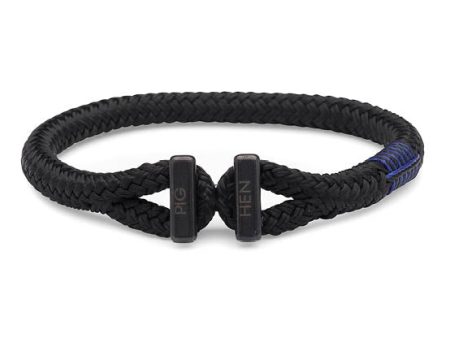 PIG & HEN - Padre Paco Rope Bracelet - Black For Cheap