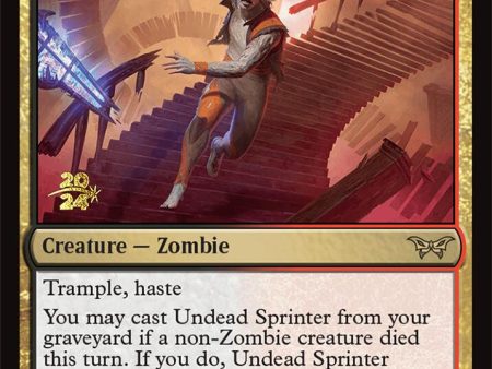 Undead Sprinter [Duskmourn: House of Horror Prerelease Promos] Hot on Sale