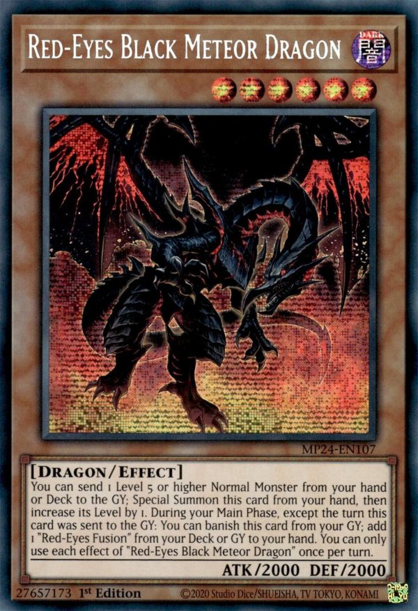 Red-Eyes Black Meteor Dragon [MP24-EN107] Prismatic Secret Rare Fashion