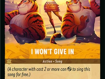 I Won t Give In (28 204) [Azurite Sea] Discount