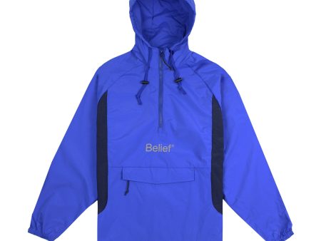 Belief NYC Sport Logo Anorak - Royal Cheap