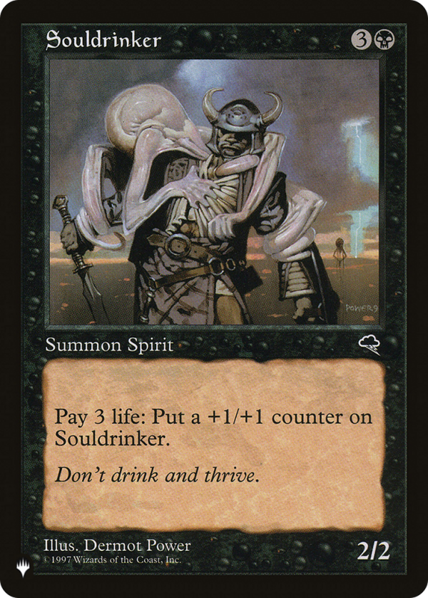 Souldrinker [The List Reprints] For Discount