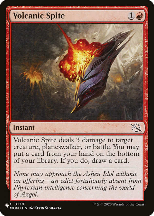 Volcanic Spite [The List Reprints] Cheap