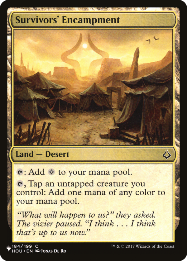 Survivors  Encampment [The List Reprints] Discount