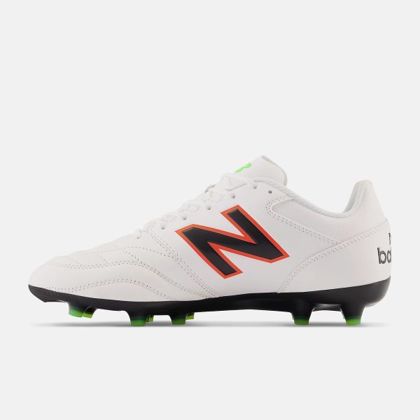 New Balance 442 v2 Team FG - White Neon Dragonfly For Discount