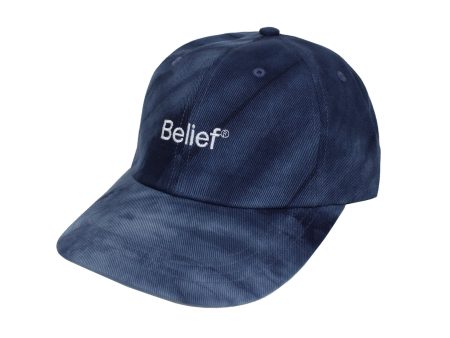 Belief NYC Tie Dye Logo 6 Panel - Navy Online Sale