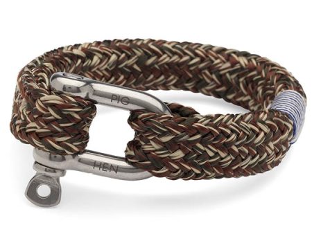 PIG & HEN -Fat Fred Rope Bracelet - Army Brown Sand on Sale