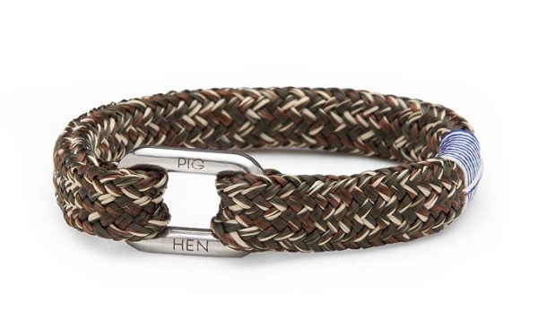 PIG & HEN - Limp Lee Rope Bracelet - Army Brown Sand Online