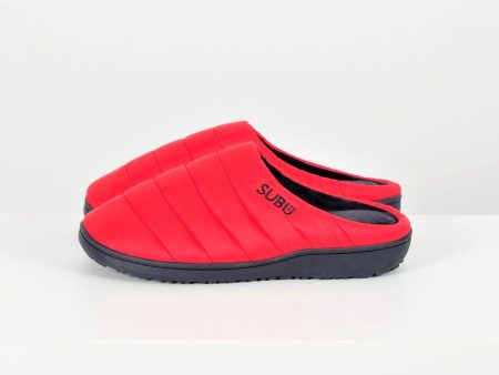 SUBU Tokyo Fall & Winter Slippers - Red Cheap