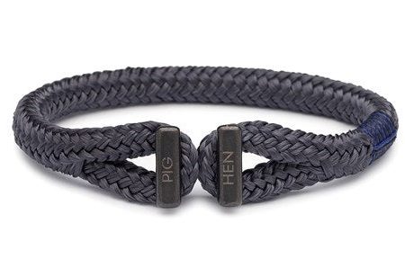 PIG & HEN - Icy Ike Rope Bracelet - Slate Gray-Black Fashion