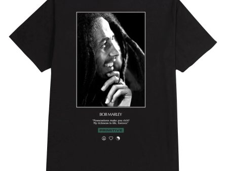 Primitive x Bob Marley Life Forever Tee - Black Fashion