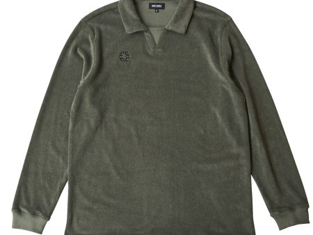 Nivelcrack Terry Drill Top - Olive Green Cheap