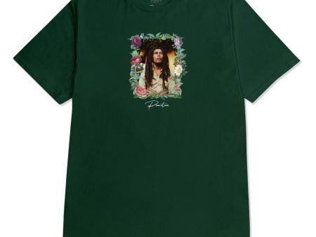 Primitive x Bob Marley Everlasting Tee - Forest Green Cheap