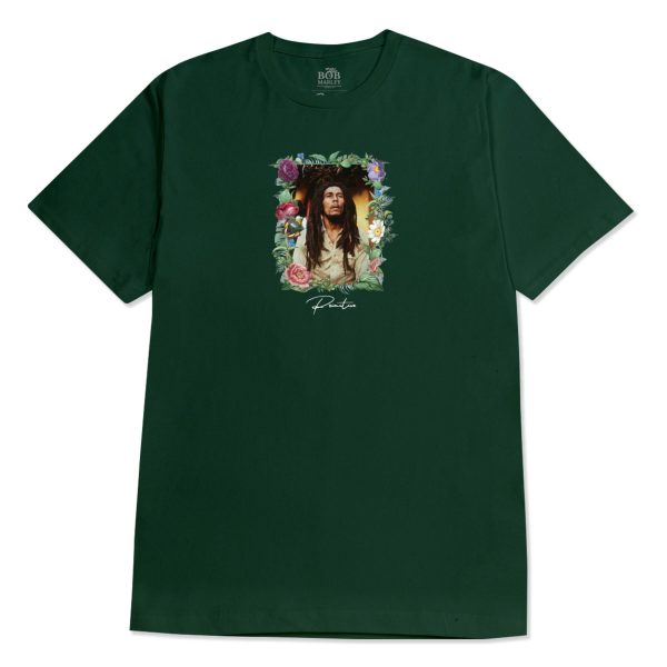 Primitive x Bob Marley Everlasting Tee - Forest Green Cheap